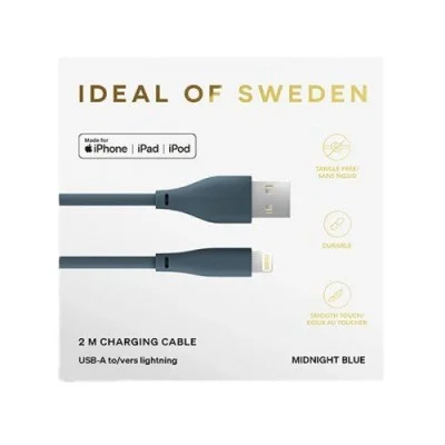 Ideal of Sweden Charging Cable Usb A-Lightning Midnight Blue 2M